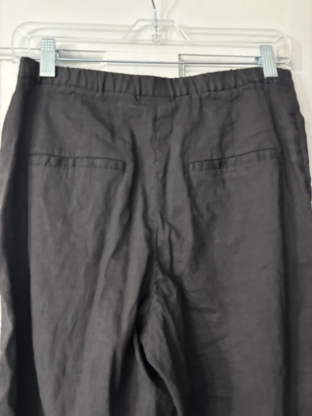 Babaton Aritzia Maritza High-Rise Wide-Leg Linen Pants - Black - Size 6